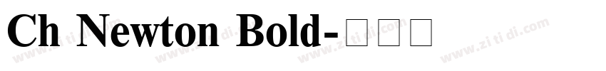 Ch Newton Bold字体转换